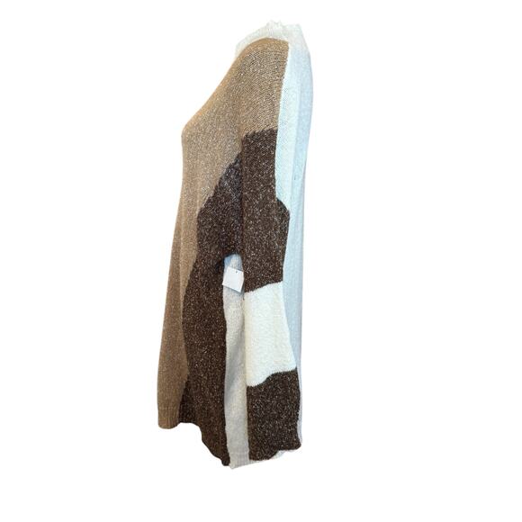 New ~ BLU PEPPER ~ Women's Multicolor Colorblock Sweater Dress Size Large - Picture 5 of 8